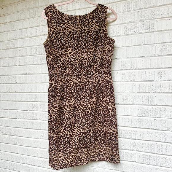 Sag Harbor Vintage 90's Y2K Leopard Printed Mini Dress - Picture 2 of 4